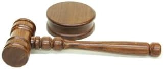 SODEF Wooden Judge Gavel Decorative Handcrafted for Display