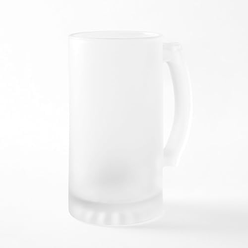 CafePress Abstract Green And Red Christmas Tre Frosted Stein 16 oz