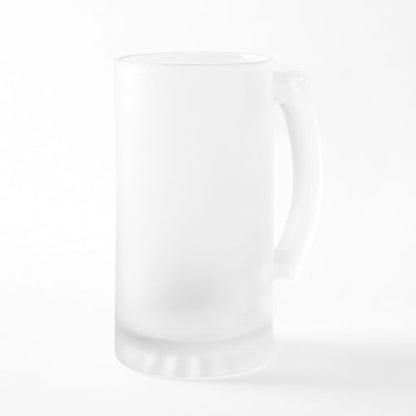 CafePress Abstract Green And Red Christmas Tre Frosted Stein 16 oz