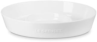 Le Creuset Stoneware Signature Oval Chip and Dip Platter, 13", White