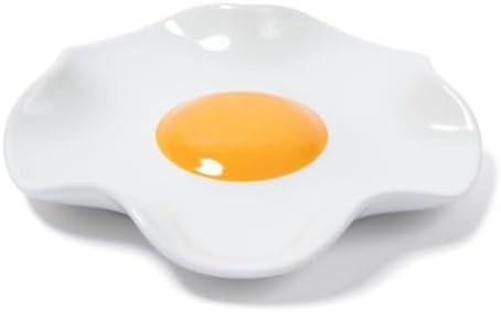 Fried Egg Ceramic Spoon Rest for stove top and kitchen counter | Large