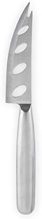 True Silver Perforated Stainless Steel Cheese Knife for Game Night