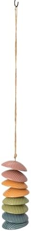 Woodstock Chimes Ceramic Disc Chime 26" Rainbow Wind Chime for