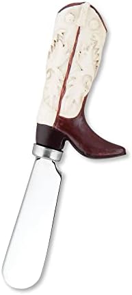 Supreme Housewares Western Cowboy Boot Cheese Spreaders, Hand-Painted