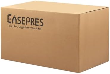 EASEPRES Vinyl Record Holder Storage, 9 Slot Metal Magazine Book Album