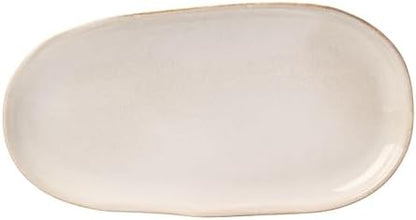Oneida Organic Shades Oatmeal Stoneware 2-Piece Serving Platter Set