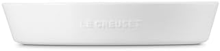 Le Creuset Stoneware Signature Oval Chip and Dip Platter, 13", White