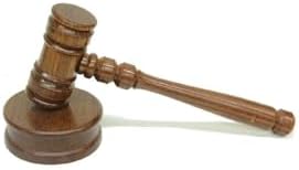 SODEF Wooden Judge Gavel Decorative Handcrafted for Display