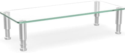 Hemudu Clear Computer Monitor Riser with Height Adjustable Multi Media