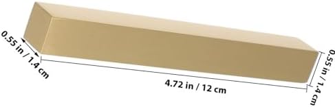 Gold Brass Paperweight for Practice Sheets, Rectangle Block Desk Decor