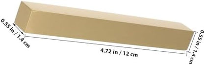Gold Brass Paperweight for Practice Sheets, Rectangle Block Desk Decor