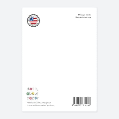 Dotty about Paper Funny Anniversary Card for Couple – “A Toast To You