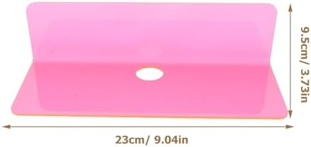 VILLCASE 2pcs Acrylic Wall Mounted Floating Shelf Keys and Small