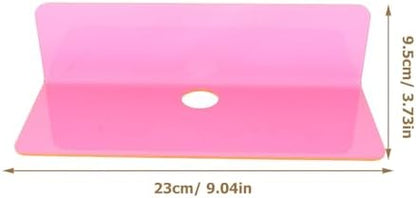 VILLCASE 2pcs Acrylic Wall Mounted Floating Shelf Keys and Small