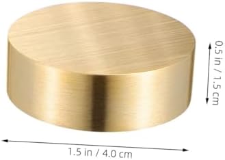 Lurrose 2PCS Brass Paperweights for Desk Home Decor Elegant