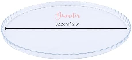 Extra Large Glass Cake Platter, Multifunctional Cake Stand, Cake