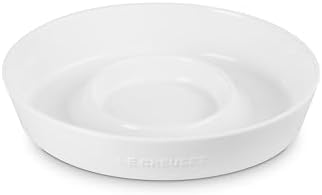 Le Creuset Stoneware Signature Oval Chip and Dip Platter, 13", White