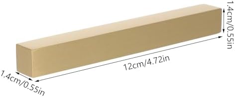 Gold Brass Paperweight for Practice Sheets, Rectangle Block Desk Decor