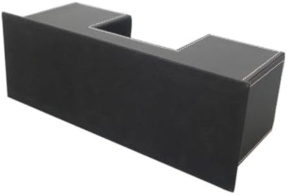Multifunction Leather Double Pen Holder Desk Organizer with 4