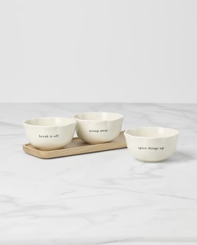 kate spade new york What a Treat Dip Bowls with Tray, Set of 3