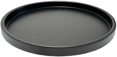 Round Black Metal Candlestick Tray, Decorative Serving Tray, Candle