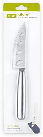 True Silver Perforated Stainless Steel Cheese Knife for Game Night