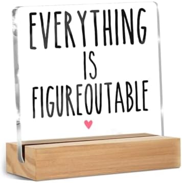 Inspirational Desk Decor, Motivational Desk Decorative Clear Acrylic