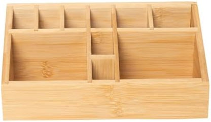 Small Bamboo Art Supply Organizer Pen Holder
