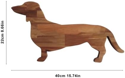Small Wood Charcuterie Cheese Board, Set of 2 Dachshund Dog Shaped
