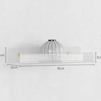 NUOBESTY Acrylic Floating Wall Shelf for Books Keys and Modern Home