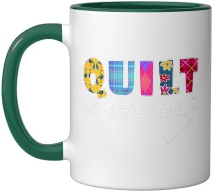 Quilt Whisperer Patchworker Hobby Sewing Quilting Ceramic Mug, Dark
