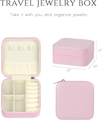 SLOZO Travel Jewelry Case, Travel Jewelry Box, Mini Jewelry Travel