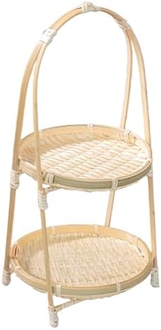 Handwoven Fruit Basket Bamboo Storage Basket Organizer Meal Basket