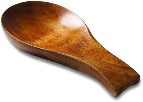 Acacia Wood Spoon Rest Spoon Holder for Stove Top, Utensil Holder for