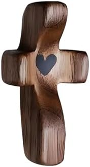 Cross My Heart/Encouragement Gift Wood Comfort Pocket Prayer Cross for