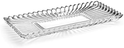Mikasa Estate Crystal Glass Rectangular Serving Decorative Tray
