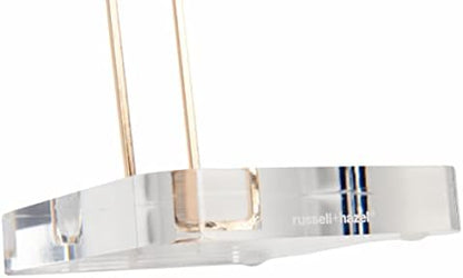 russell+hazel Acrylic Headphone Stand with Gold Hardware, Clear