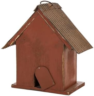 Glitzhome Bird House for Outdoor, 8.75" H Decorative Pet Cottage