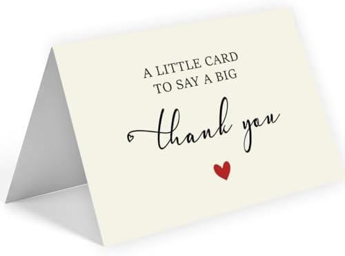 52 Pack 210GSM | Thank You Cards | Thank You Cards & Notes with