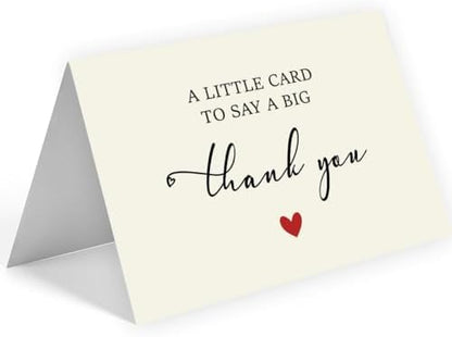 52 Pack 210GSM | Thank You Cards | Thank You Cards & Notes with
