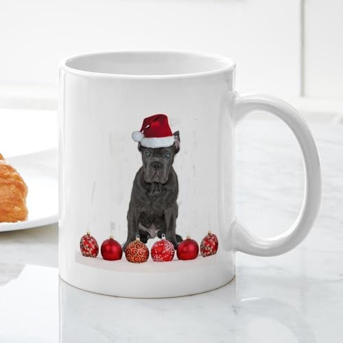 CafePress Christmas Cane Corso Puppy Mugs 11 oz (325 ml) Ceramic