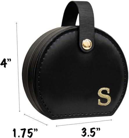 COLLECTIVE HOME - Travel Jewelry Case, Elegant Half-Moon Design with