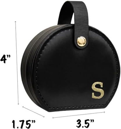 COLLECTIVE HOME - Travel Jewelry Case, Elegant Half-Moon Design with