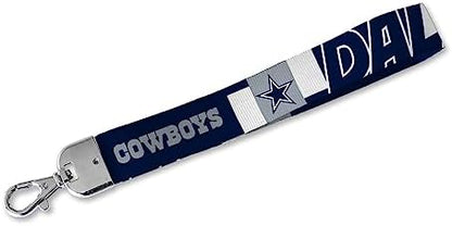 Rico Industries NFL Football Standard Wrist Lanyard Key Chain, Cute