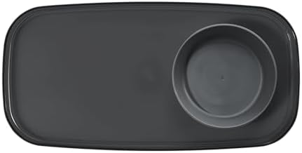 madesmart Dipware Appetizer Plate, Carbon
