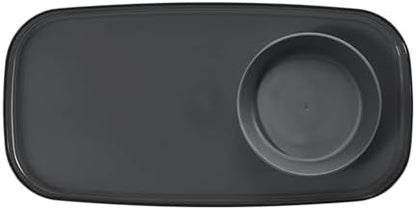 madesmart Dipware Appetizer Plate, Carbon