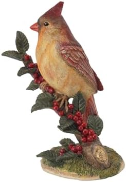 Braxio Bird Figurines Home Decor – Resin Red Cardinal Figurine on