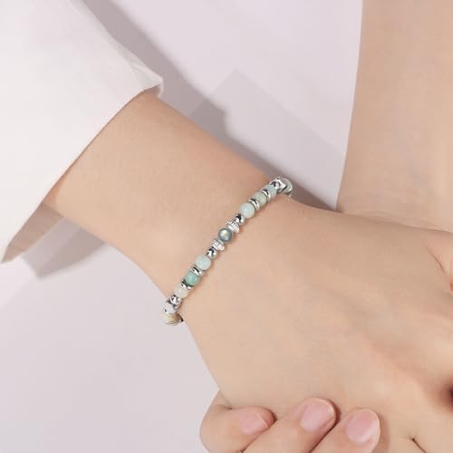 Gifts for Women Moonstone Bracelet, Amazonite Imperial Jasper