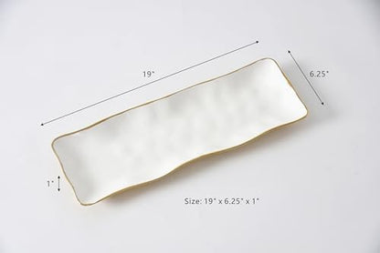 Moonlight Rectangular Serving Piece, 19" x 6.25" x 1"