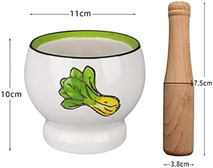 Mortar and Pestle Procelain Mortar and Pestle Set, Ceramic Pill